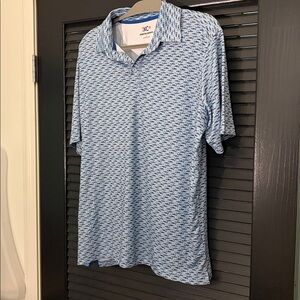 Johnston & Murphy Shark Print Polo Shirt